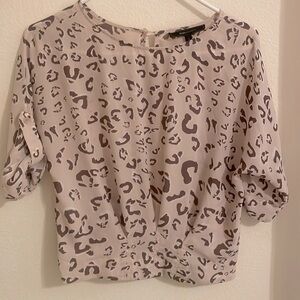 BCBGMaxAzria Cheetah Print Top